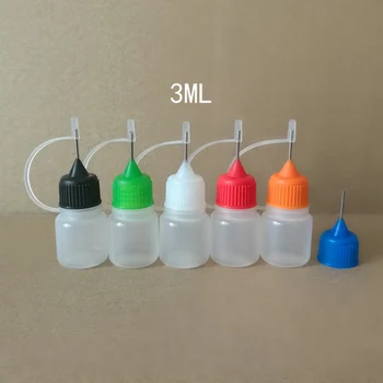10pcs 3ml 5ml 10ml 15ml 20ml 30ml 50ml PE Plastic Needle Dropper Bottle for E Liquid with Screw Metal Tips