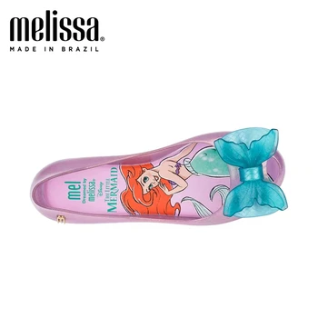 Mini Melissa Roztomilý Mermaid Ultragir Pôvodné Dievča Jelly Sandále Luk Deti Sandále Deti Plážové Topánky Non-slip Batoľa Topánky