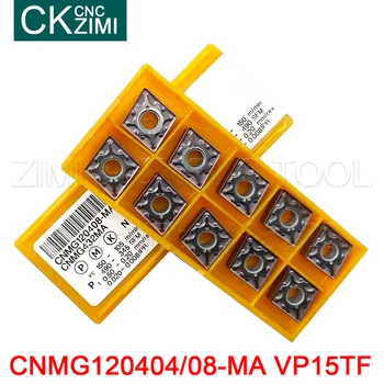 10P CNMG120404 CNMG120408 MA VP15TF externý nástroj na sústruženie CNC Karbidu vložiť cnmg120404/08 frézovanie vložka Pre DCLN nástroje na sústruženie