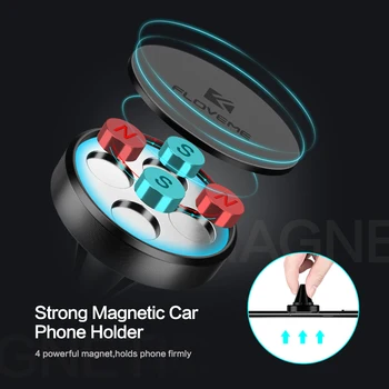 FLOVEME Magnetické Auto Držiaka Telefónu Air Vent Mount Držiak do Vozidla Stojan Pre iPhone X Xs Samsung Poznámka 9 Magnet Držiak Na Telefón do Auta