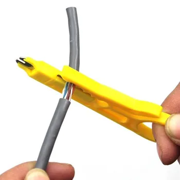 1 Kus 9 cm Mini Skoby Sieťový Kábel Plier Žltá UTP STP Kábel Fréza Telefónny Drôt Striptérka