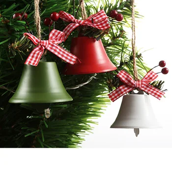 Vianočné ozdoby Bell Visí Prívesok Jingle Bell Maľované Vianočné Zvony Stromu Visí Zvon Dekorácie Domova Deti Darček