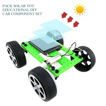 2018 Nové Mini Plastové Solárnu Hračku DIY do Auta Detí Technológia Vzdelávania Gadget Hobby Zábavné Auta Veku 8-11