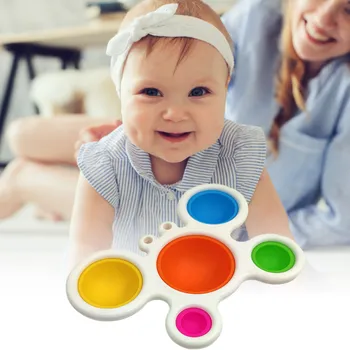 Fidget Jednoduché Dimple Hračka Baby Praxe, Správnej Veľký Krab Hračka Inteligencie Vývoj Doska Novorodenca
