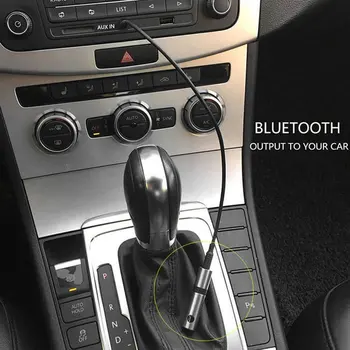 Mencom Prijímač 3,5 mm Jack Bezdrôtový Auto Audio Music Adaptér S Mic Aux Kábel Pre Reproduktor pre Slúchadlá, PC