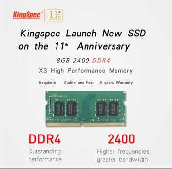 Hot predaj KingSpec DDR4 8 GB 16 GB 32 GB RAM NOTEBOOK PAMÄŤ 2666Mhz 260pin Vysoký výkon a Rýchlosť 1.2 V PING DDR4-NB-8G