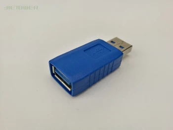 100ks/veľa USB 3.0 Adapter Mužov a Žien Spojka Konektor Plug M AF Spojka Konektor Extender Converter pre notebook PC modrá