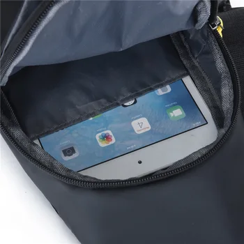 Nový Muž Tašky cez Rameno USB Nabíjanie Crossbody Tašky Multifunkčné Oxford Krádež, Náprsné Tašky Krátky Výlet Poslov Taška