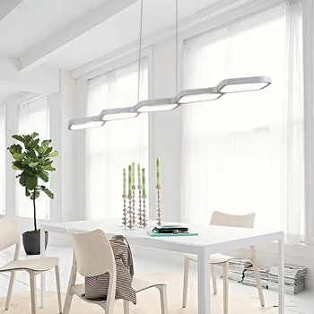 Nové Kreatívne moderné LED prívesok, svetlá Kuchyňa akryl zavesenie stropné závesné svietidlo pre jedáleň lamparas colgantes