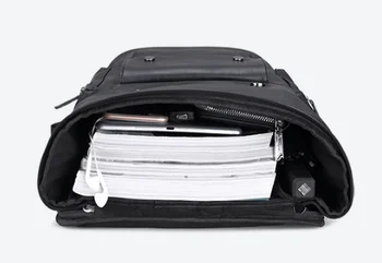Retro Pánske Batoh High Capacity Bežné Vonkajšie Cestovné Látkové Taška PU Kožené College Multifunkčné Notebook Batožiny Batoh DF401