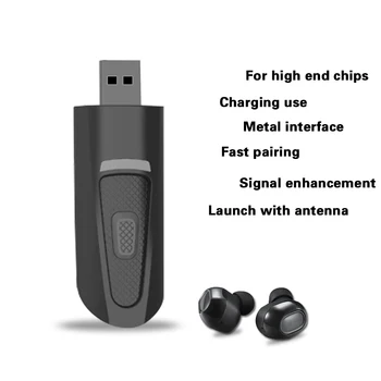 AptX Nízku Latenciu / LL Bluetooth 5.0 Vysielač Audio USB Adaptér 3,5 mm AUX Jack Bezdrôtový Modul Apt-X Vysielač pre TV, PC PS4