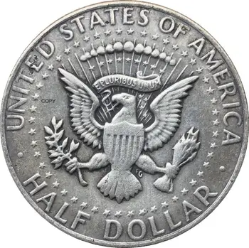 Spojené Štáty Americké 1969 S Liberty 1/2 Kennedy NÁS Pol Dolára V Boha veríme, E PLURIBUS Cupronickel Strieborné Pozlátené Kópiu Mince