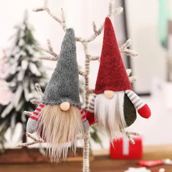 Vianočný Stromček, Prívesky, Vianočné Gnome Bábika Plyšový Prívesok Vianočný Strom Visí Ozdoby Party Dekor Darček Strany Domáce Dekorácie