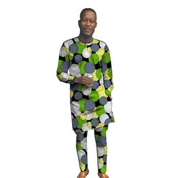 Africké oblečenie Muž Dlhé Košele S Nohavice Módne Senátor Topy+Nohavice Vyrobené na Mieru pánske Oblečenie Slávnostné Ankara Nohavice Sady
