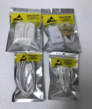 Antistatické antistatické ESD Balenie Vrece S Žltá slová pre Iphone 8 7 6 Nabíjačky, súpravy pre samsung dátový kábel, slúchadlá line