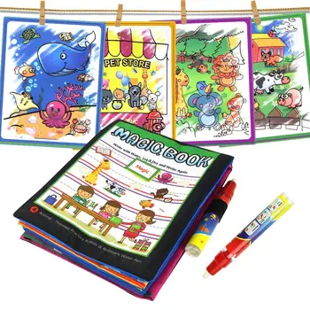 4 Typy Mágie Vody Kreslenie Knihy Sfarbenie Knihy v Kresbe Hračky Opakovane Knihy Skoré Vzdelávanie Hračky Vzdelávacie Hračky pre Deti,