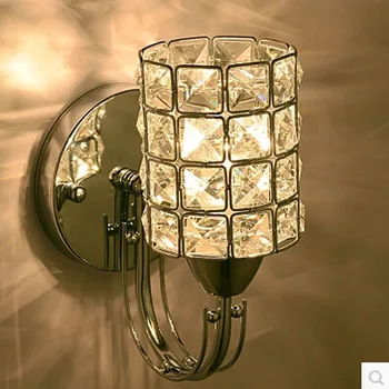 HQXING LED Nástenné svietidlo Nástenné Sconce Crystal Nástenné svietidlo Jednoduché Kreatívne Spálňa Posteli Nástenné Svietidlo Crystal Svetlá Pre Domáce Osvetlenie