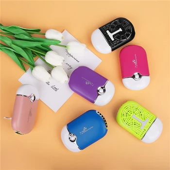 6 Farieb Mini USB Falošných Rias Ventilátor Klimatizácia Dúchadlo Lepidlo Zaočkovaný Mihalnice Určených na Vlasy Krásy Nástroj Home office Ventilátor