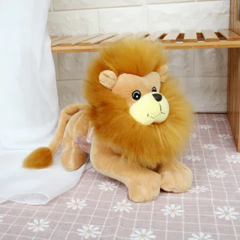 Imitácia Lev Bábika Lesných Zvierat Lion King Plyšové Hračky Urvat Stroj Bábika Darček