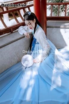 2021 žena čínskej tradičnej hanfu tang vyhovovali župan cosplay kostým pre dospelých štádium tanečné šaty cheongsam oblečenie šaty