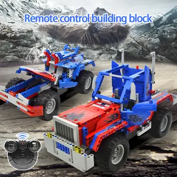 Cada 531PCS RC Optimus Prime Truck MOC Stavebné Bloky Technické Diaľkové Ovládanie Off-Road Vozíky Tehly Hračky pre Deti