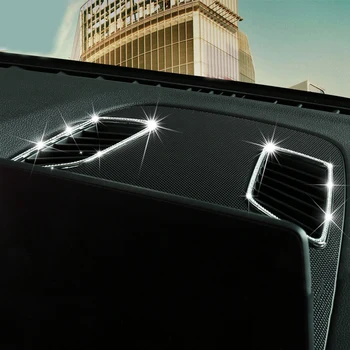 Pre BMW - Nový 5 Série Prístrojový Panel Reproduktor Rám Diamond Nálepky 525 530Li stredovej Konzoly odvzdušňovací Rám