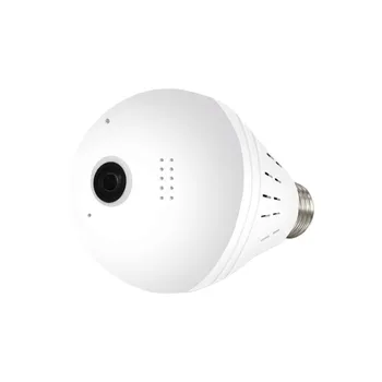 EC75 HD video fotoaparát, Led žiarovka s bezdrôtovým WIFI IP kamera 360 stupňov, rybie oko podporu siete Internet, infračervené Nočné Videnie