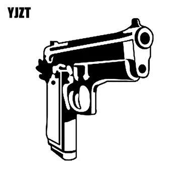 YJZT 11.5*13.9 CM Najlepších Zbraň Auto Nálepky Vinyl Motocyklové Príslušenstvo Black Silver Grafické Dekorácie, C12-0199