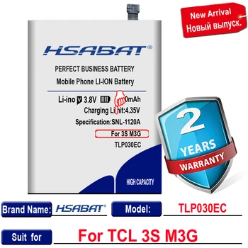 HSABAT Vysokou Kapacitou 4200mAh TLP030EC Batérie pre TCL 3S M3G Vysoko Kvalitné Mobilné Telefónne Náhradný Akumulátor
