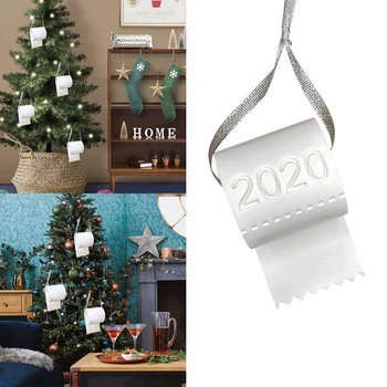 Luxusné 2020 Vianočné Ozdoby , Vianočný Stromček, Dekorácie, Prívesok, Tradície Domova Pre Rodiny (F-Toaletný Papier, 1 ks)