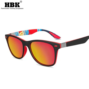 HBK Nové TR90 Pohode Polarizované slnečné Okuliare Mužov Námestie Jazdy Mladých Farebný Dizajn Slnečné Okuliare Muž, Nerozbitný Odtiene Cestovné Darček