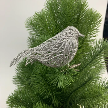16 cm Simulované Vtákov s Klipy Vianočný Strom Decor Vianoce Domov Záhrade Krásny Lesk Vtákov