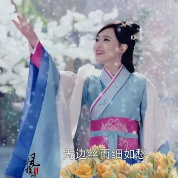 4 vzory Princezná Výšivky Kostým pre Najnovšie TV Hrať Princezná WeiYoung dámske Kostýmy Hanfu Fáze