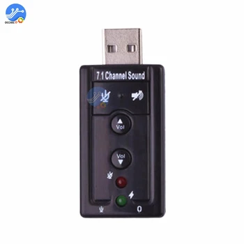 Mini Externý USB Zvuková Karta pre 3,5 mm Mikrofón, Adaptér Zvuková Karta Pre Reproduktorov Karty HID Triedy