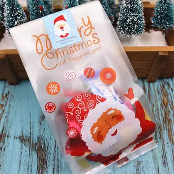 Roztomilý Snehuliak Balenie Vrecia Vianočné Sušienky Balení Taška Dary Santa Claus Taška Držiteľov Pečieme Cookie Candy DR