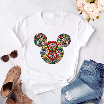 Pavučina Mickey Mouse Hlavou Disney Tričko Muži/ženy Tričko Muž Grafické T-shirt Top Tee Košele Zábavné Oblečenie Harajuku