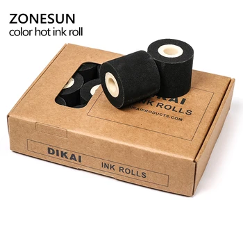 ZONESUN 36*32MM (10pieces/množstvo) hubky atrament valček pevný kódovanie stroj kotúčoch prázdne hot atrament roll farebné hot roll atrament