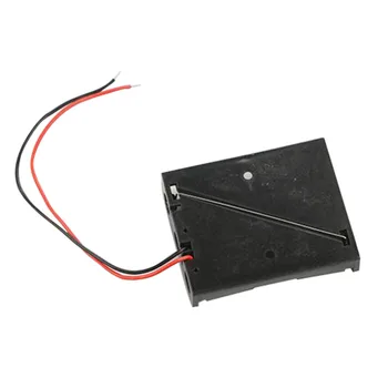 Plastové Skladovanie Batérií Prípade Box, Držiak Na 3xAA 3 X AA 4.5 V s drôtom vedie