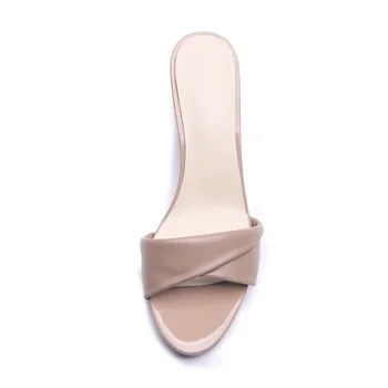 ASUMER NOVÉ 2020 originálne kožené topánky tenké vysoké podpätky námestie vysoké podpätky plytké kolo prst tkaných sandále ženy party šaty topánky
