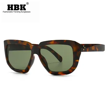 HBK 2021 Námestie Luxusné Dámske slnečné Okuliare Značky Cestovné Malý Obdĺžnik Slnečné Okuliare Muži Ženy Gradient Vintage Retro Okuliare