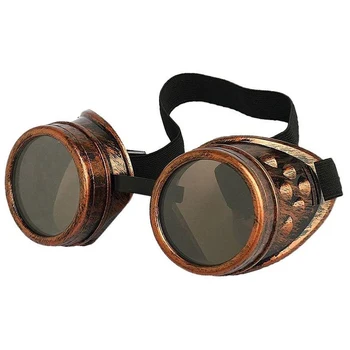 4 Ks Retro Vintage Viktoriánskej Éry Steampunk Okuliare Okuliare Zváranie Punk Slnečné Okuliare