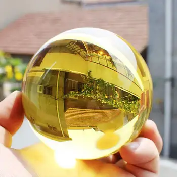 9 Farba Feng Shui sklenenú Guľu Crystal Ball Suveníry, Dekorácie, Svadobné 40 mm Remesiel Fotografie Rekvizity Módne Figúrky Domov