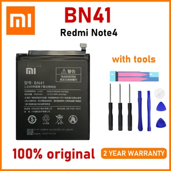 Originálne 4100mAh BN41 Batérie pre Xiao Redmi Poznámka 4 MTK Heliograf X20 Redmi Poznámka 4X MTK Heliograf X20 kvalitné Batérie