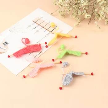 Handmade Tvorbu Mini Pletený Sveter domček pre bábiky Príslušenstvo Deti Hračky Pre Dollhouse Obtlačky nové