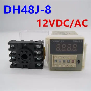 DH48J-8 8 pin kontakt, signálny vstup digitálne počítadlo relé DH48J série 12v dc/AC počítanie relé