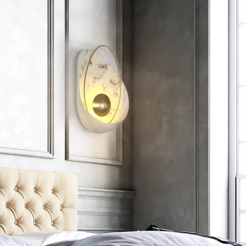 Postmoderných nástenné svietidlo moderný minimalistický domov spálňa nočná lampa tvorivé mramoru nábytok, showroom okno nástenné svietidlo