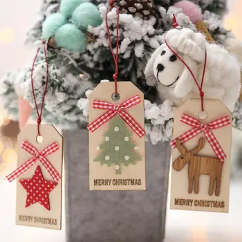 Vianočný stromček Päť-špicaté Hviezdy Drevené Dekorácie, Menovky, Vianočný Stromček, Dekorácie, Závesné Štítky Vianoce Domov Dekorácie