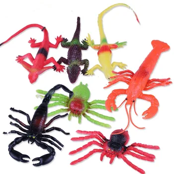 Farebné TPR Simulácia Lizard scorpion Hmyzu Model Hračky Žart Zložité Strašidelné Hračky Halloween Rekvizity Detí Model Hračky