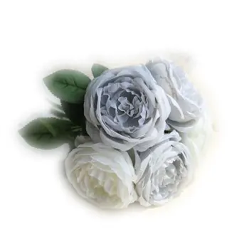 Imitácia Rose Falošné Kvety Realisticky Svadobné Kytice Vázu S Kvetom, Domáce Dekorácie, Svadobné Ozdoby Dodávky