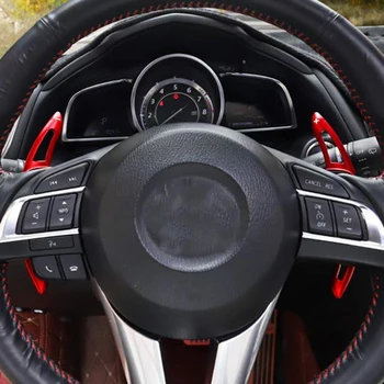 Hliníkové Volantu, Pádlo Shifter Rozšírenia Zahŕňa 2 Kusy(Červená) pre Mazda 3 6 Axela Atenza CX-3 CX-5 MX-5 CX-9